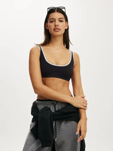 COTTON ON BODY Áo Bra Thể Thao Nữ - Ultra Soft Low Back Crop