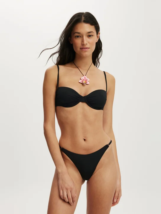 COTTON ON BODY Áo Bơi Nữ-Gathered Thin Strap Bikini Top