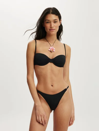 COTTON ON BODY Áo Bơi Nữ-Gathered Thin Strap Bikini Top