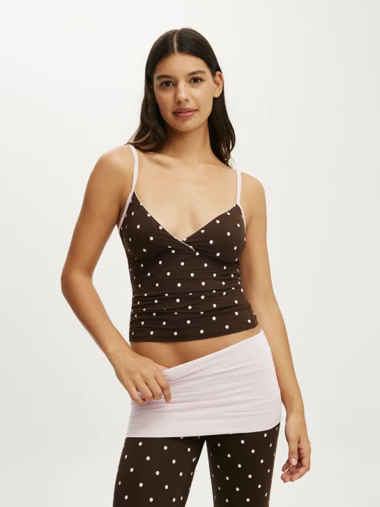 COTTON ON BODY Áo Hai Dây Nữ - Airy Soft Triangle Cami