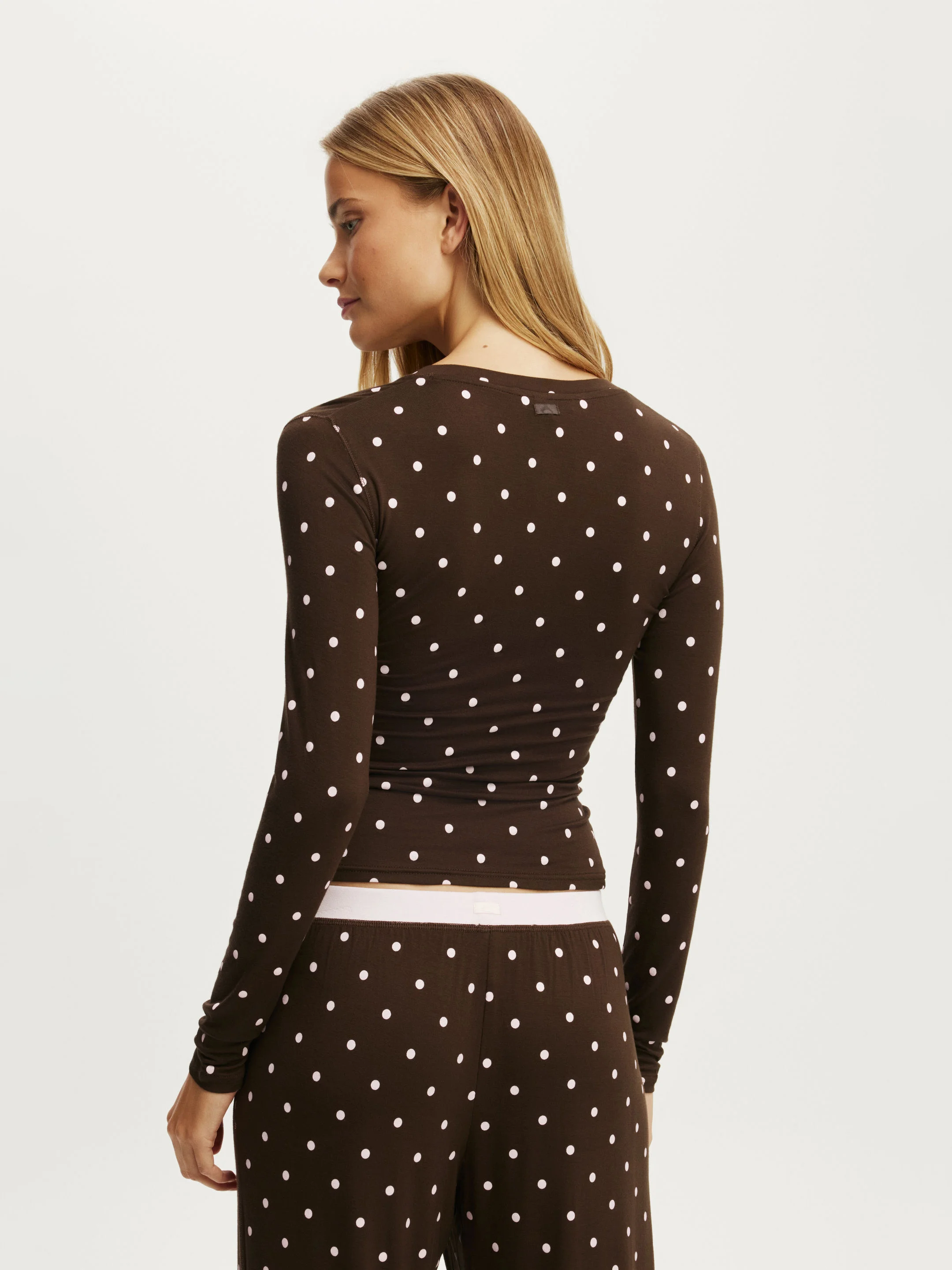 COTTON ON BODY Áo Thun Dài Tay Nữ - Airy Soft Lounge Henley