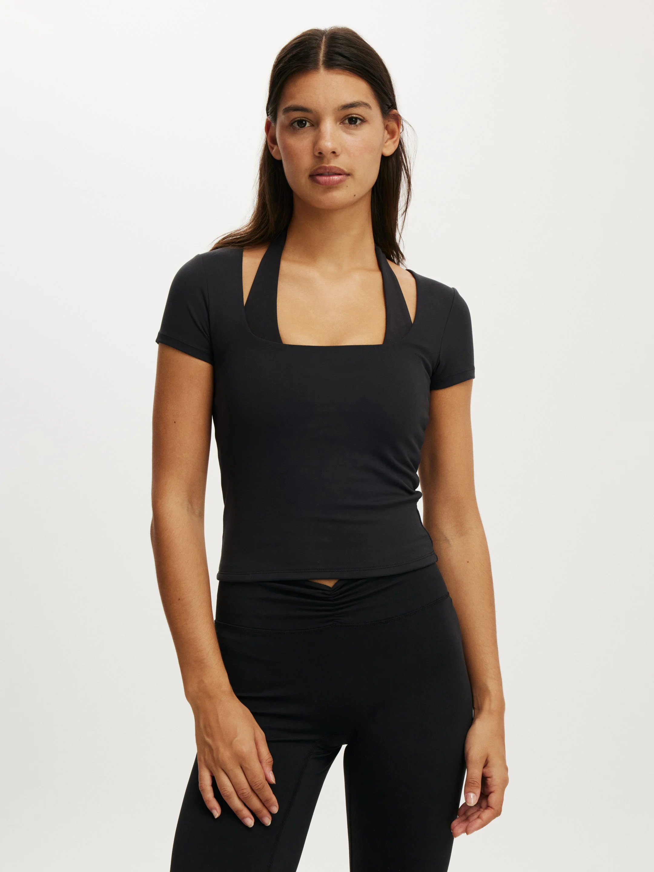 COTTON ON BODY Áo Thun Ngắn Tay Nữ - Ultra Soft Square Fitted Tsh