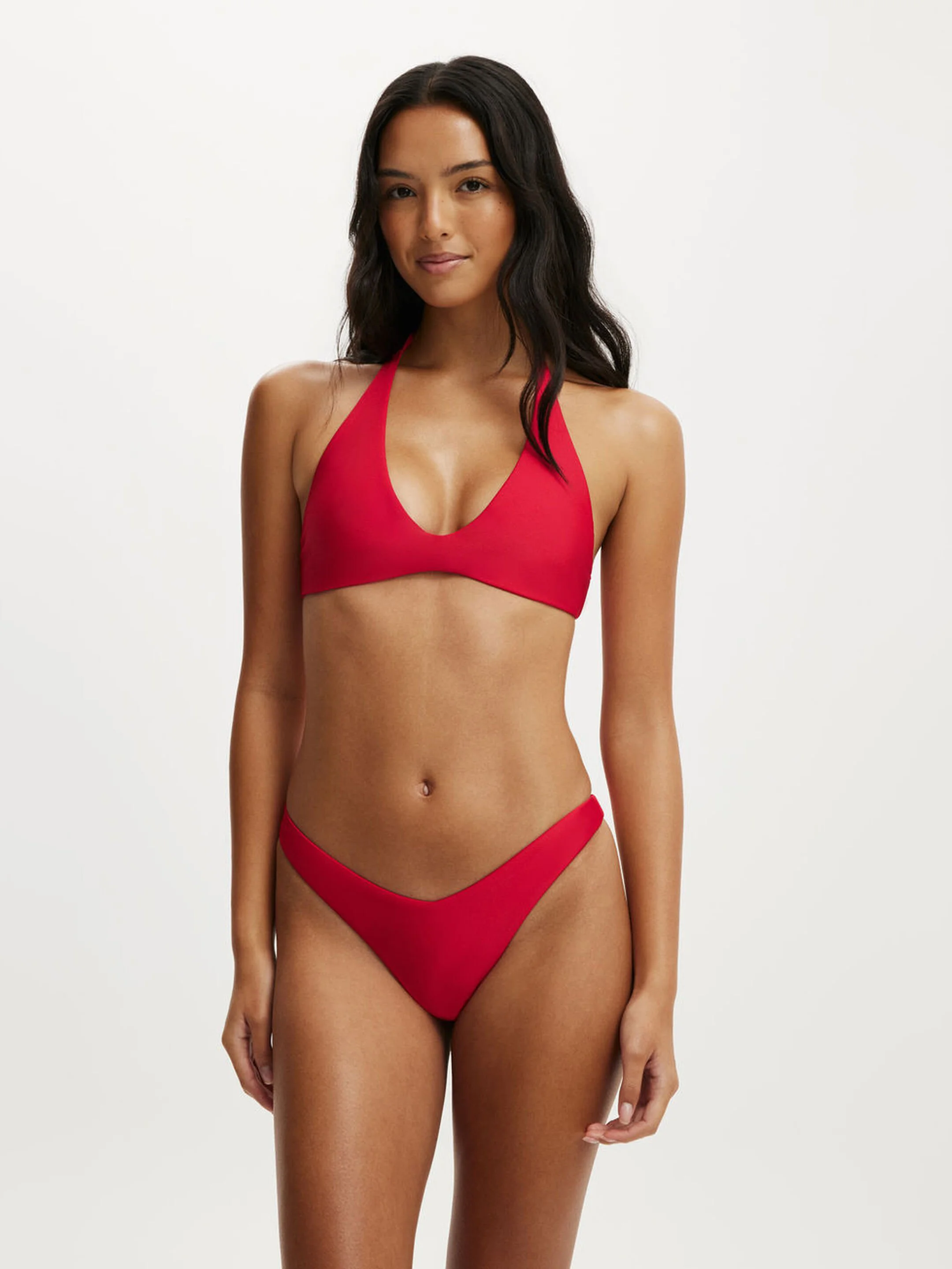 COTTON ON BODY Áo Bơi Nữ-Scoop Neck Halter Bikini Top