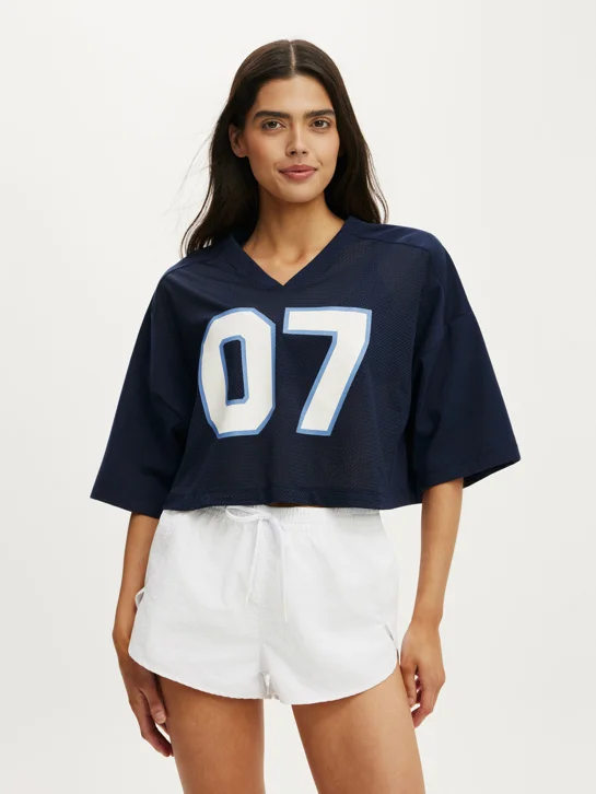 COTTON ON BODY Áo Thun Có Họa Tiết Nữ - Active Mesh Cropped Graphic