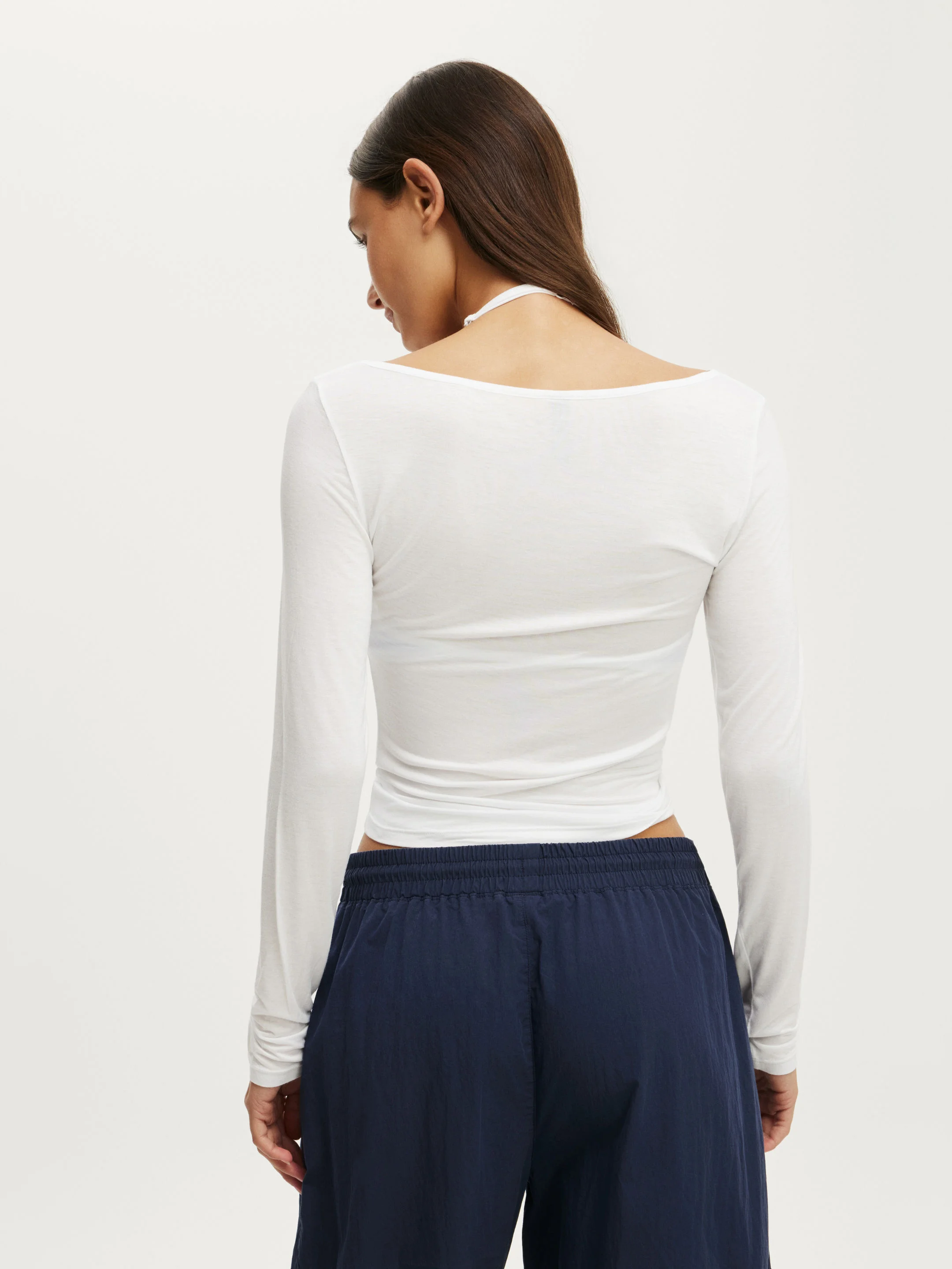 COTTON ON BODY Áo Thun Dài Tay Nữ - Active Sheer Boat Neck Ls