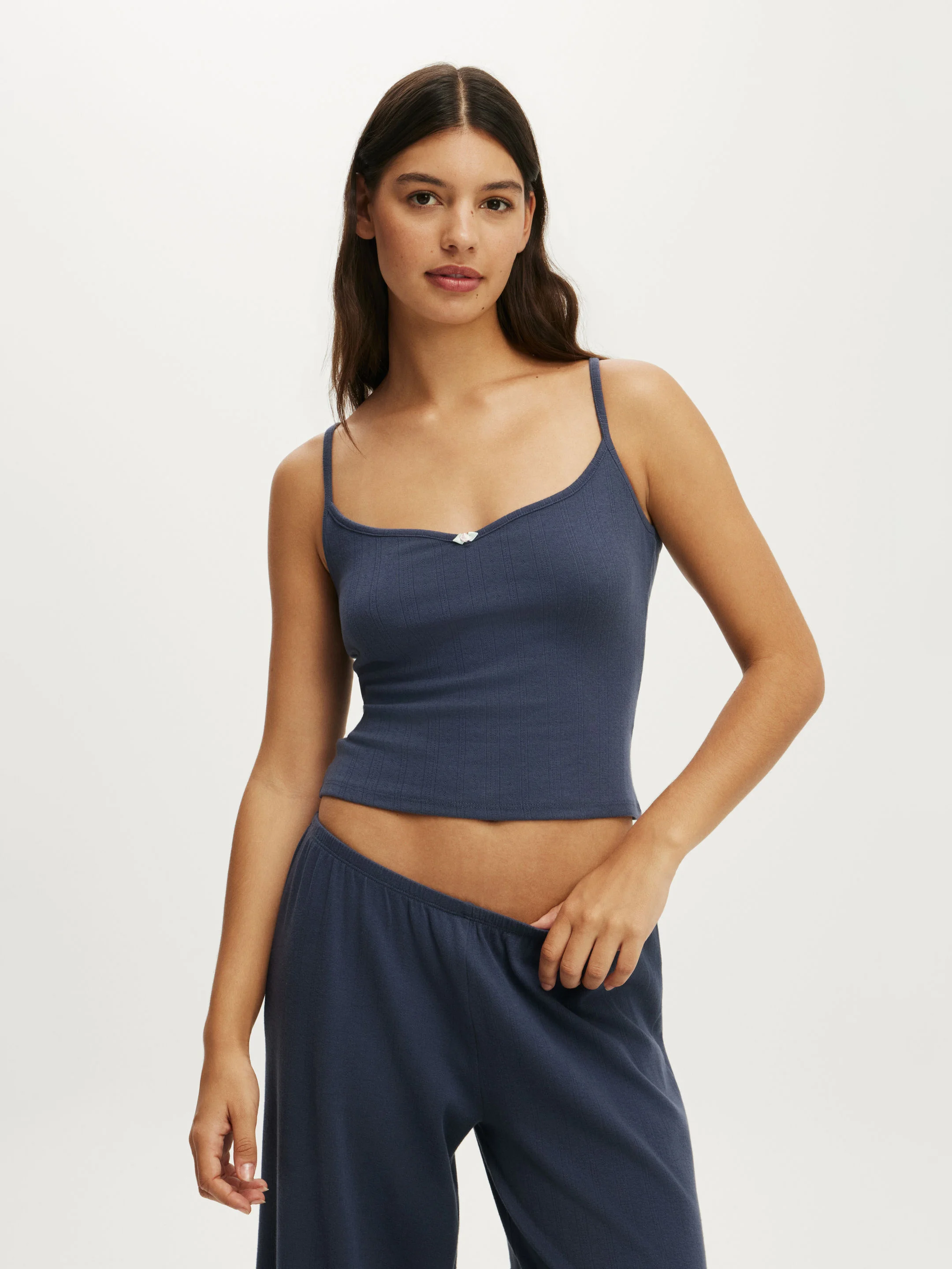 COTTON ON BODY Áo Hai Dây Nữ - Dreamy Soft Pointelle Cami