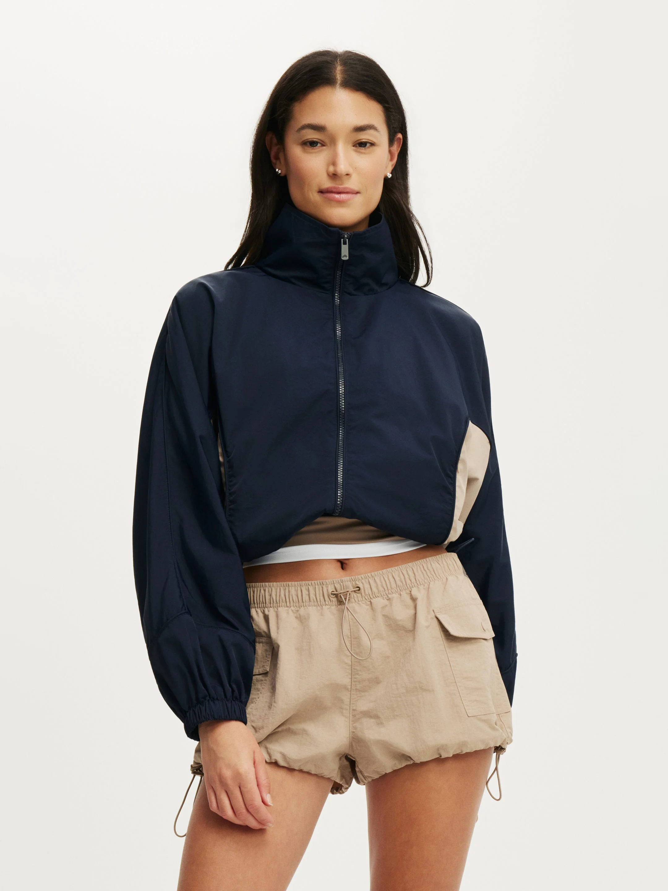COTTON ON BODY Áo Khoác Dài Tay Nữ - Active Cropped Contrast Anorak