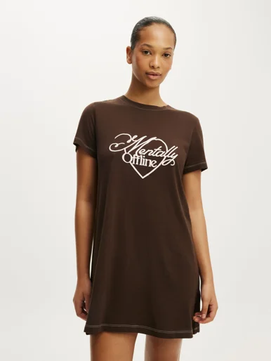 COTTON ON BODY Áo Thun Có Họa Tiết Nữ - Relaxed Graphic T-Sh Nightie