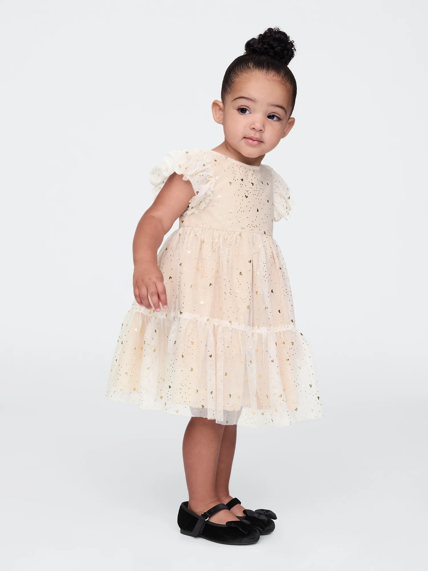 GAP Đầm Vải Em Bé Gái Toddler