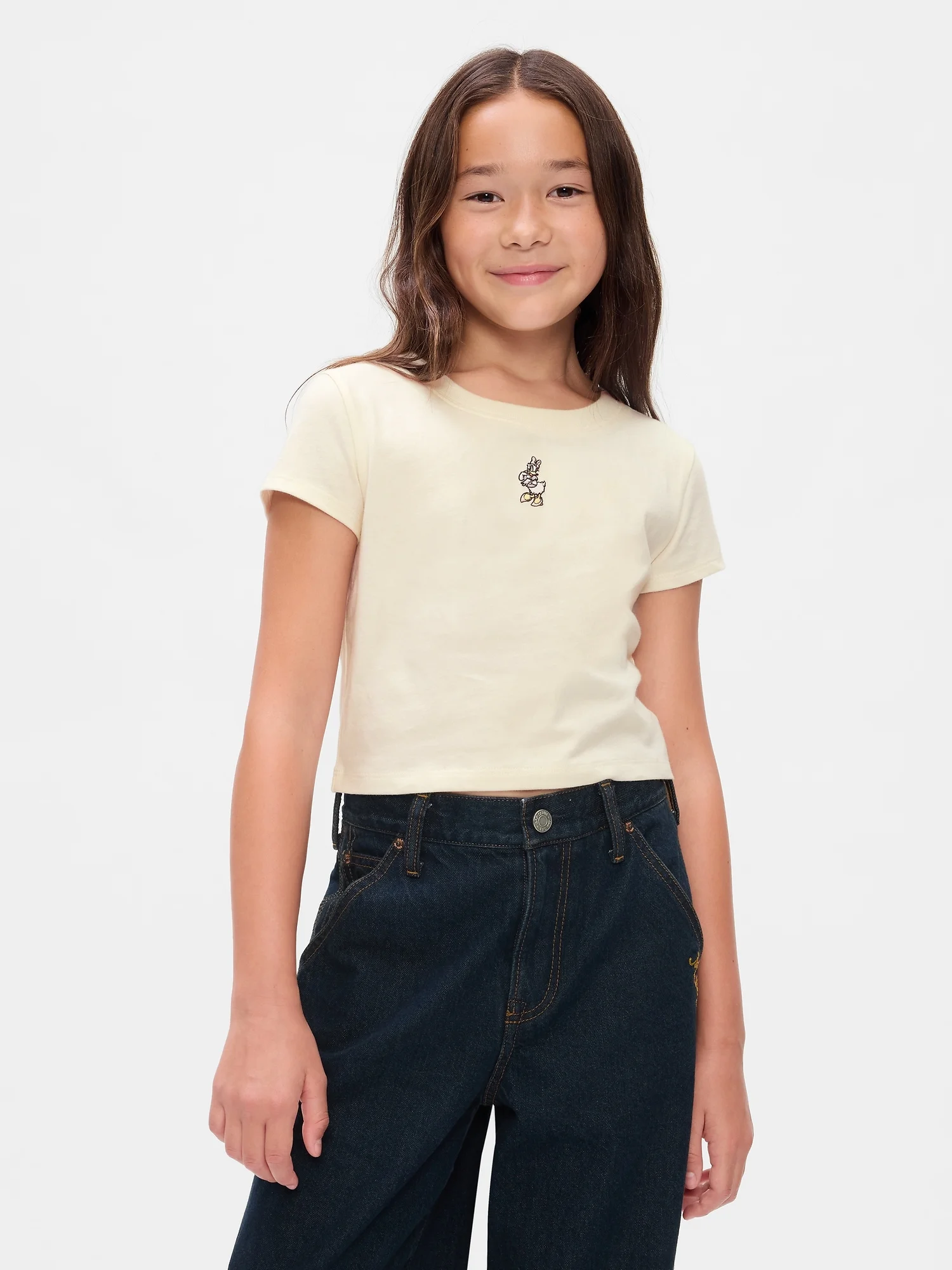 GAP Áo Thun Tay Ngắn Bé Gái