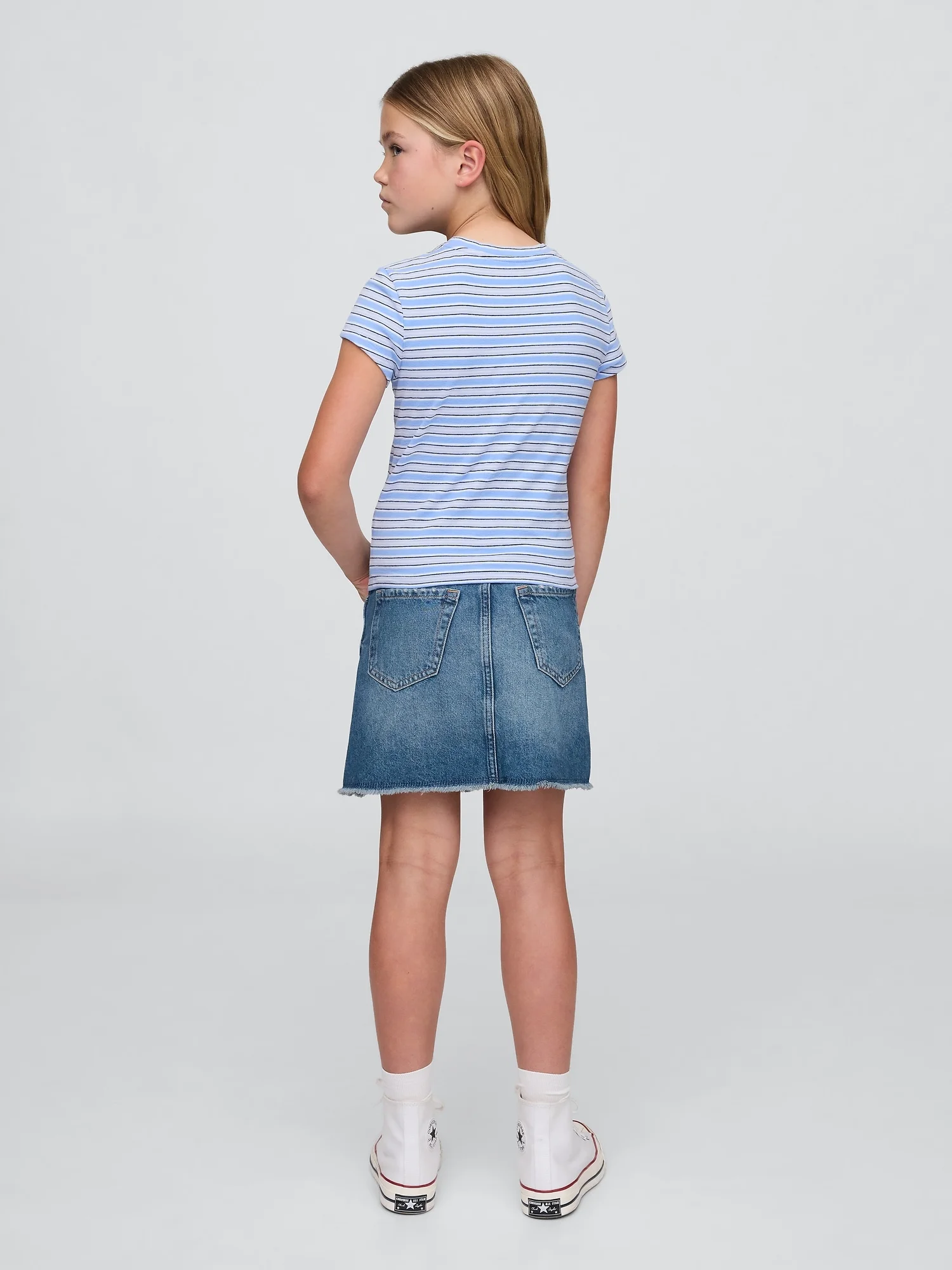 GAP Chân Váy Jeans Bé Gái - High Rise Skirt