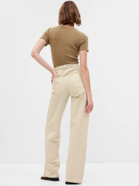GAP Quần Jeans Dài Nữ - Wide Leg