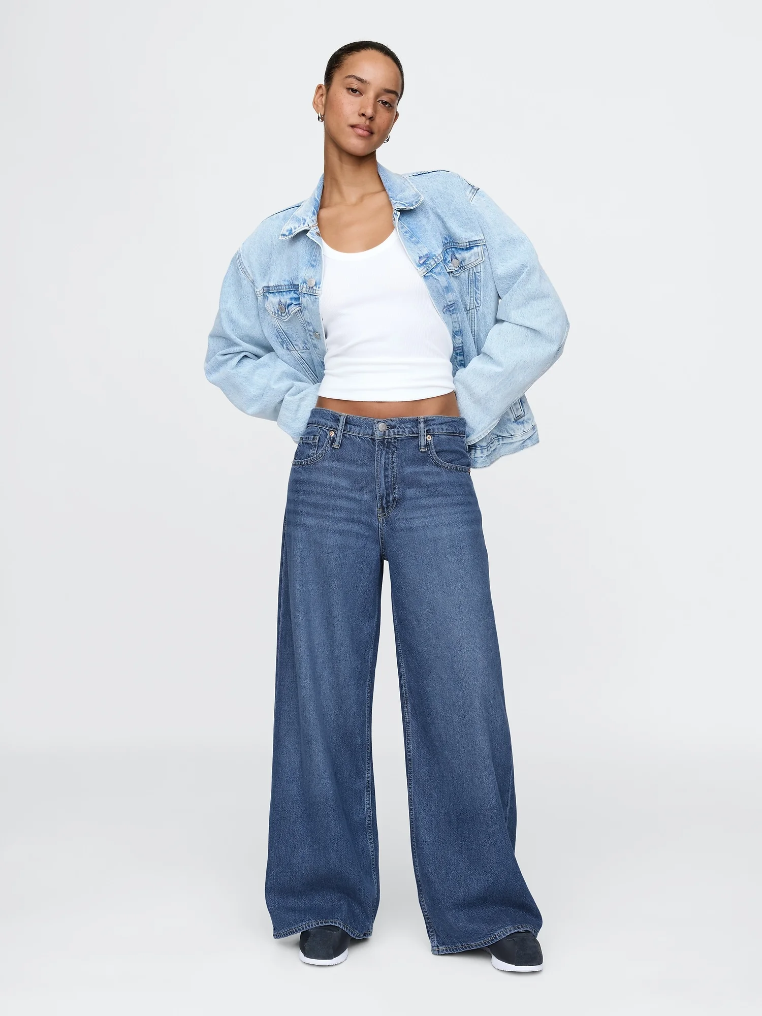 GAP Quần Jeans Nữ - Baggy
