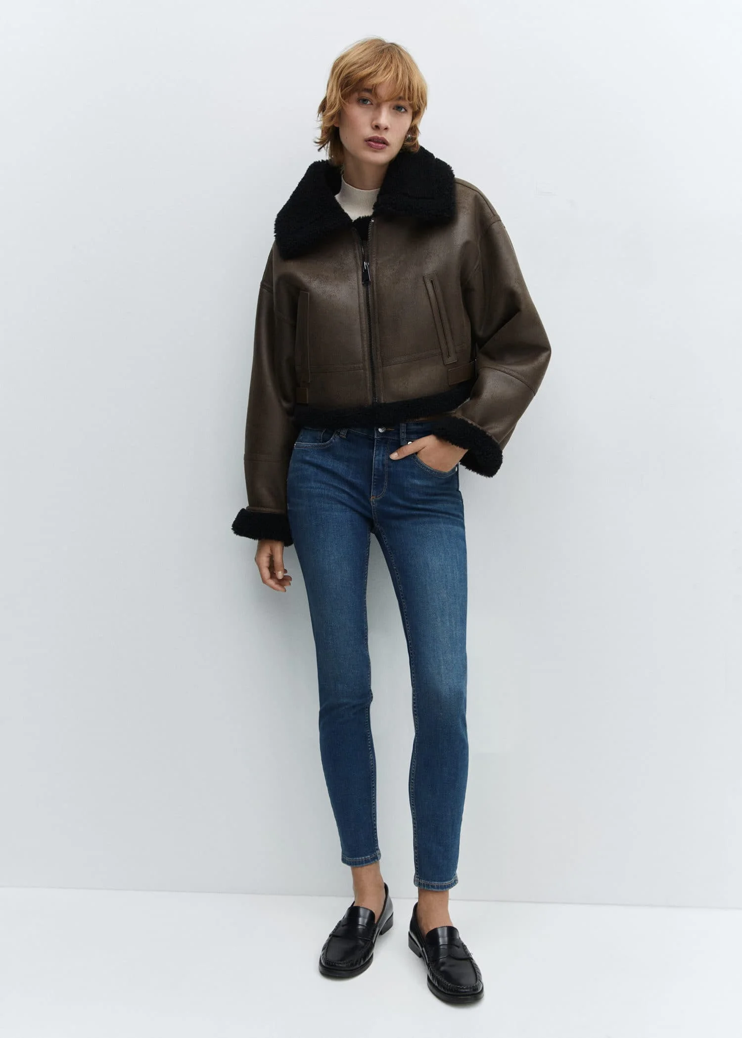 MANGO Quần Jeans Nữ Pushup
