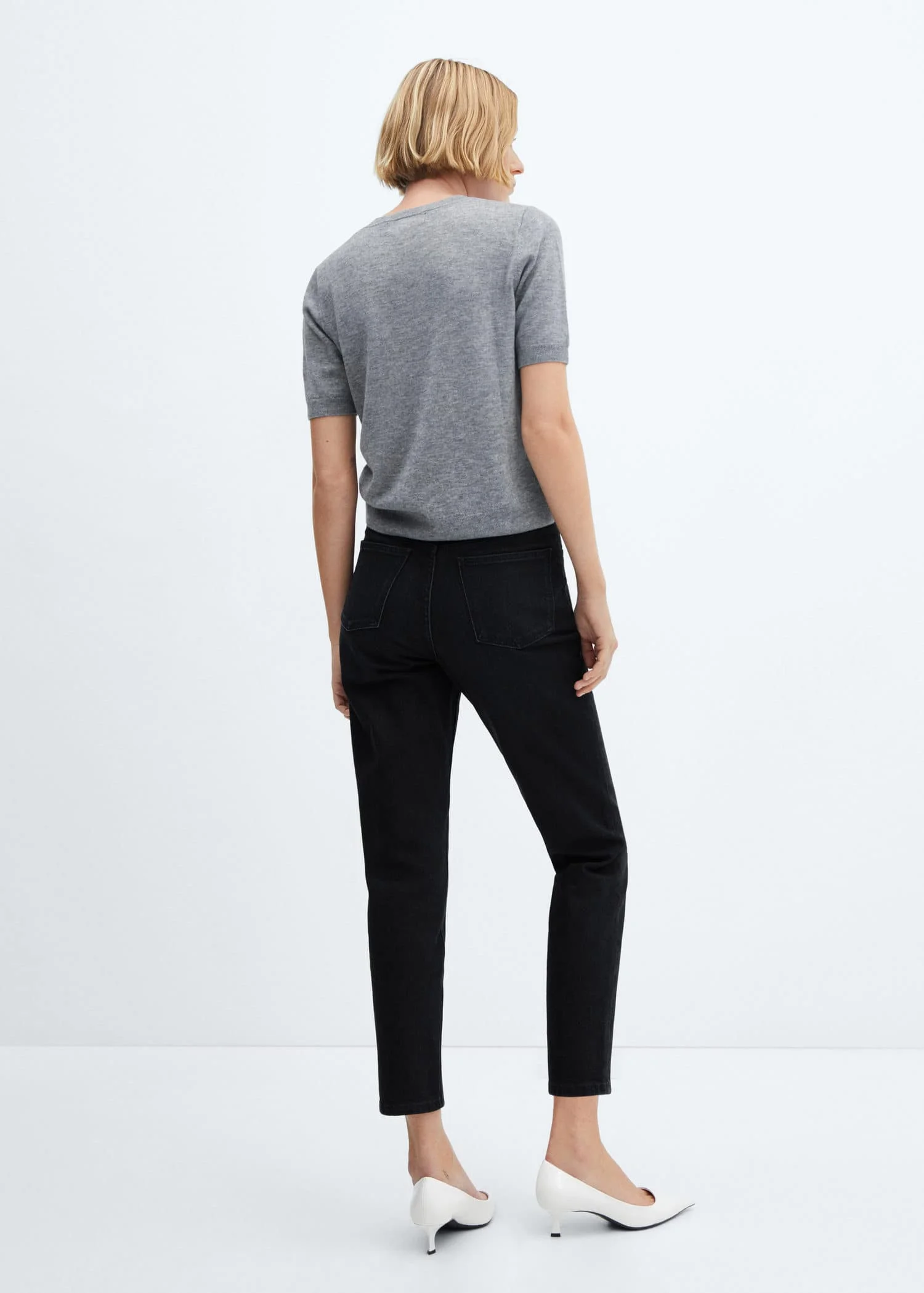 MANGO Quần Jeans Nữ Newmom