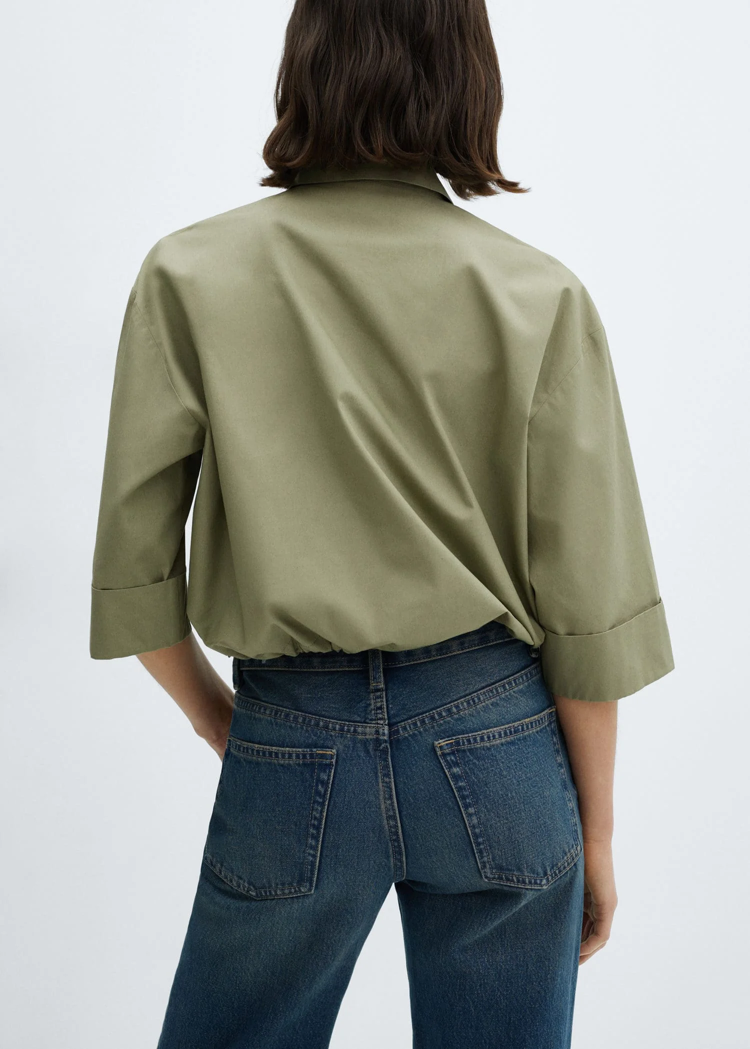 MANGO Áo Sơ Mi Nữ Puffer