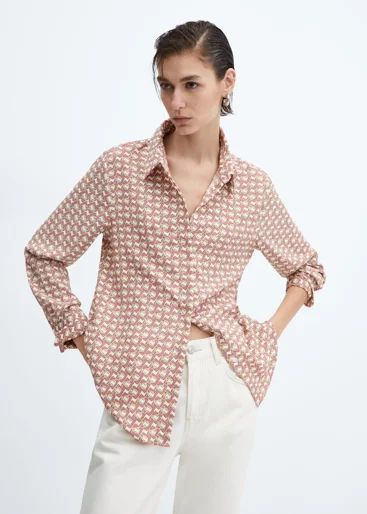 MANGO Áo Sơ Mi Nữ Basic