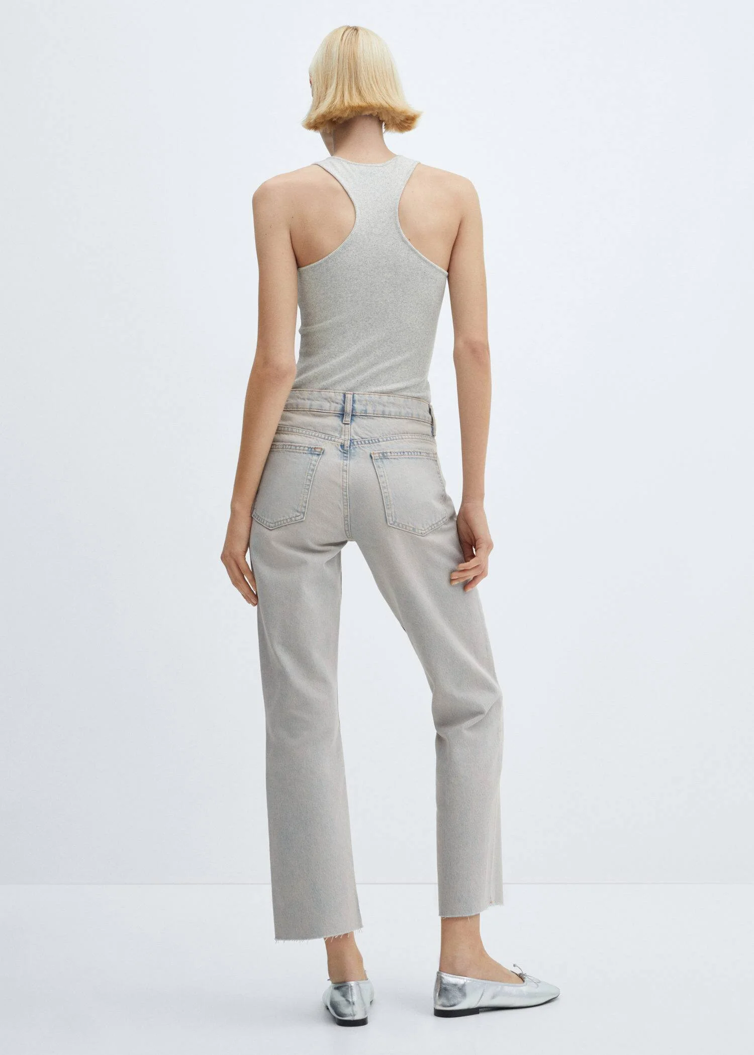 MANGO Quần Jeans Nữ Blanca