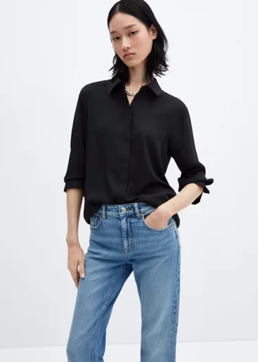 MANGO Áo Sơ Mi Nữ Basic