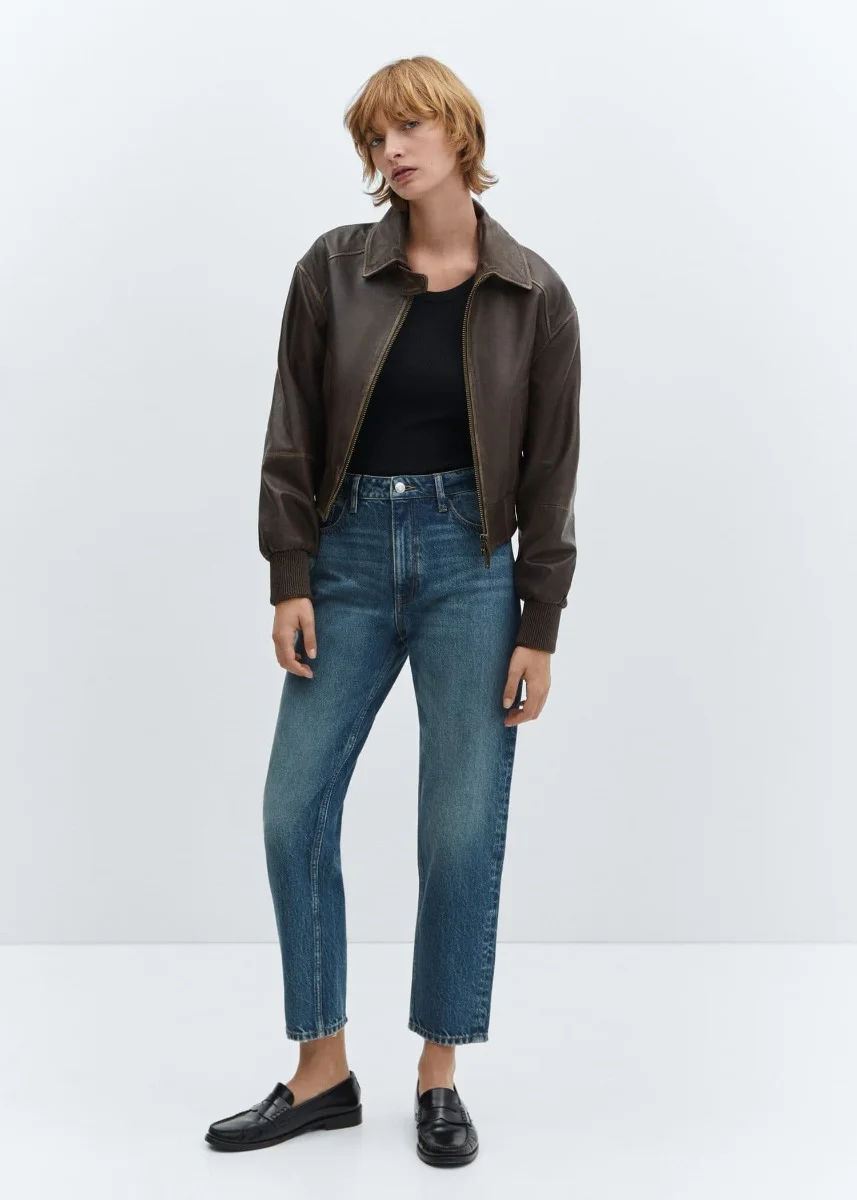 MANGO Quần Jeans Nữ Mom2000