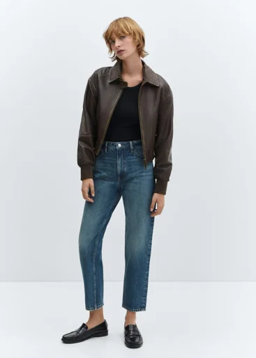 MANGO Quần Jeans Nữ Mom2000