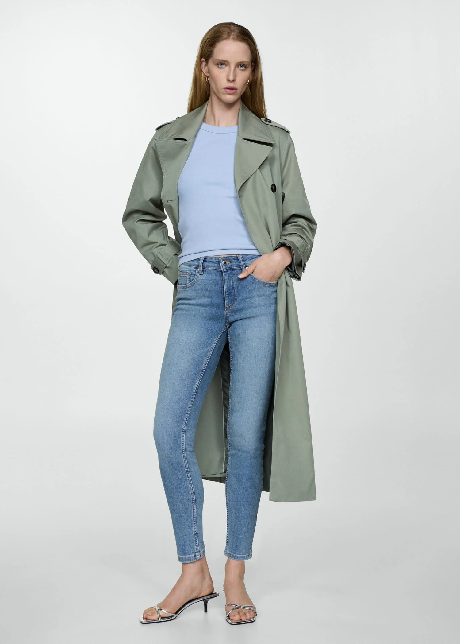 MANGO Quần Jeans Nữ Pushup
