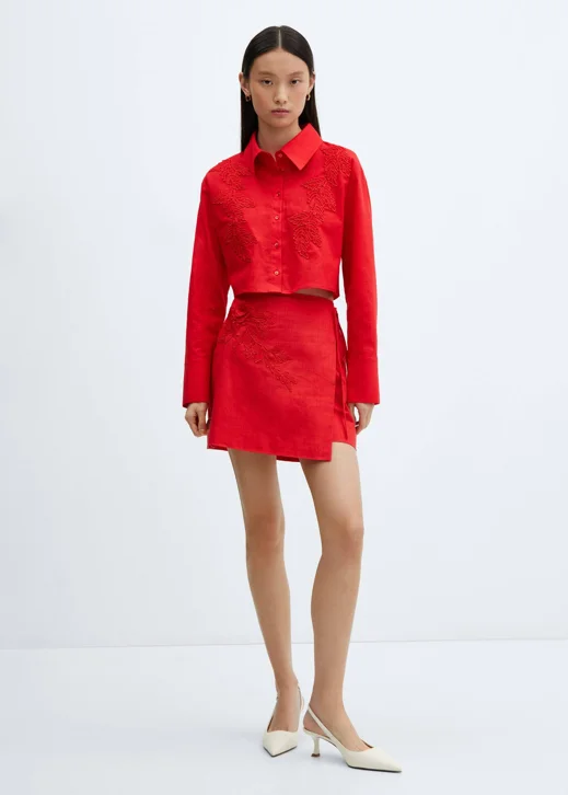 MANGO Chân Váy Nữ Ariel