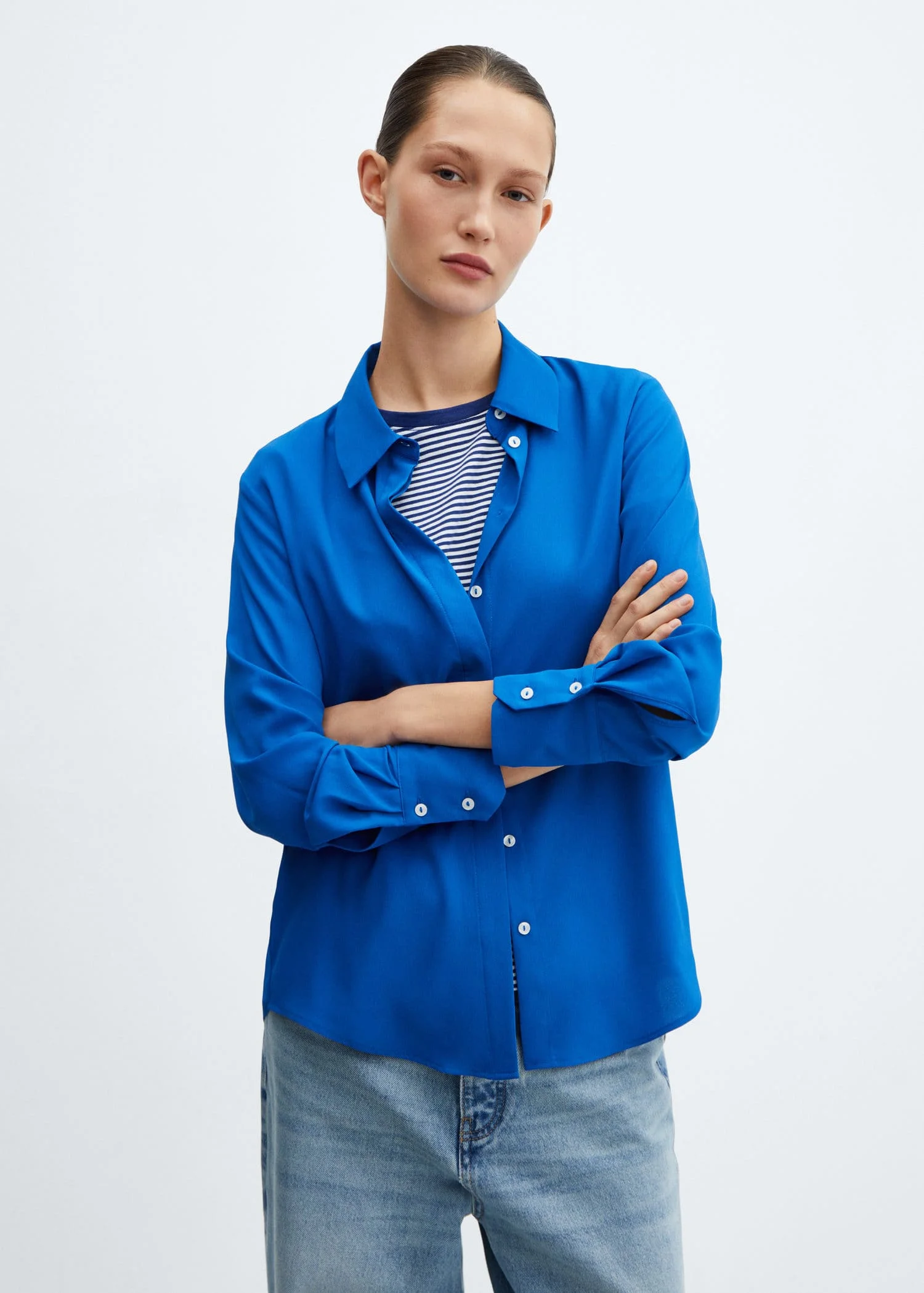 MANGO Áo Sơ Mi Nữ Basic