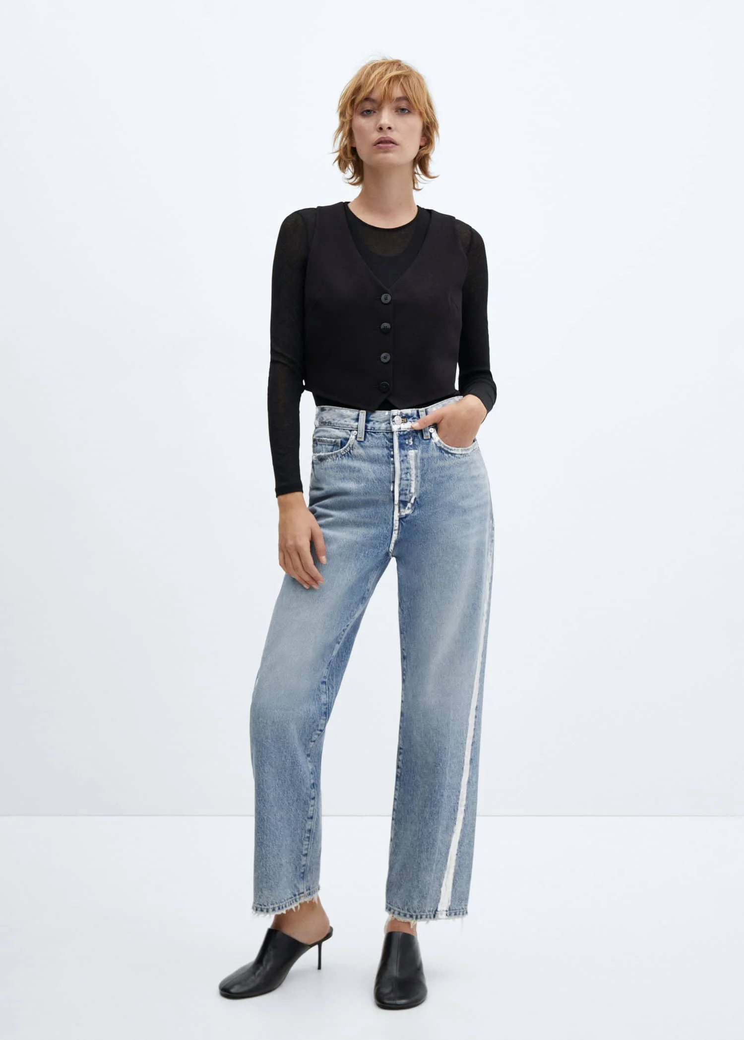 MANGO Quần Jeans Nữ Nicola
