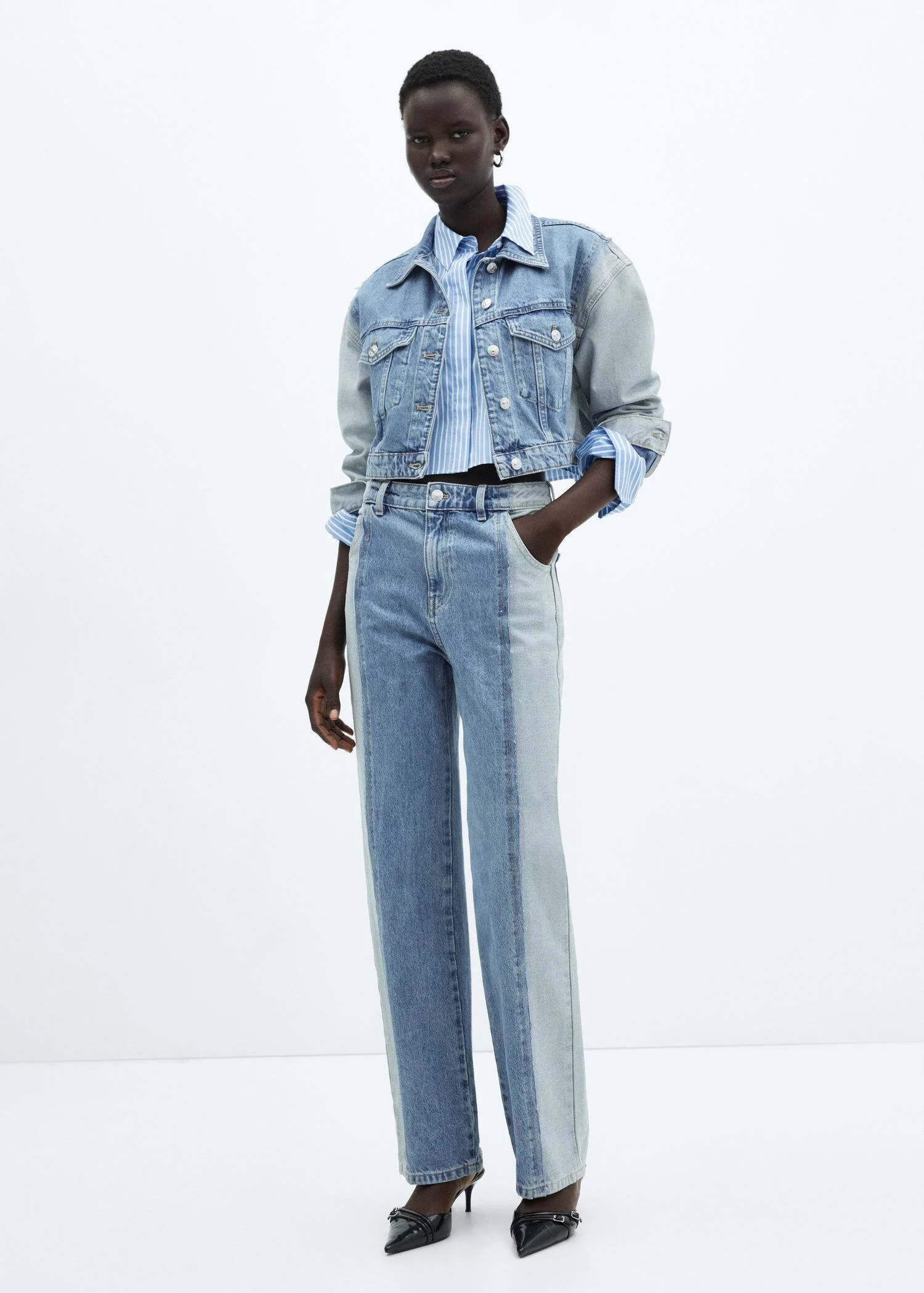 MANGO Quần Jeans Nữ Olivia