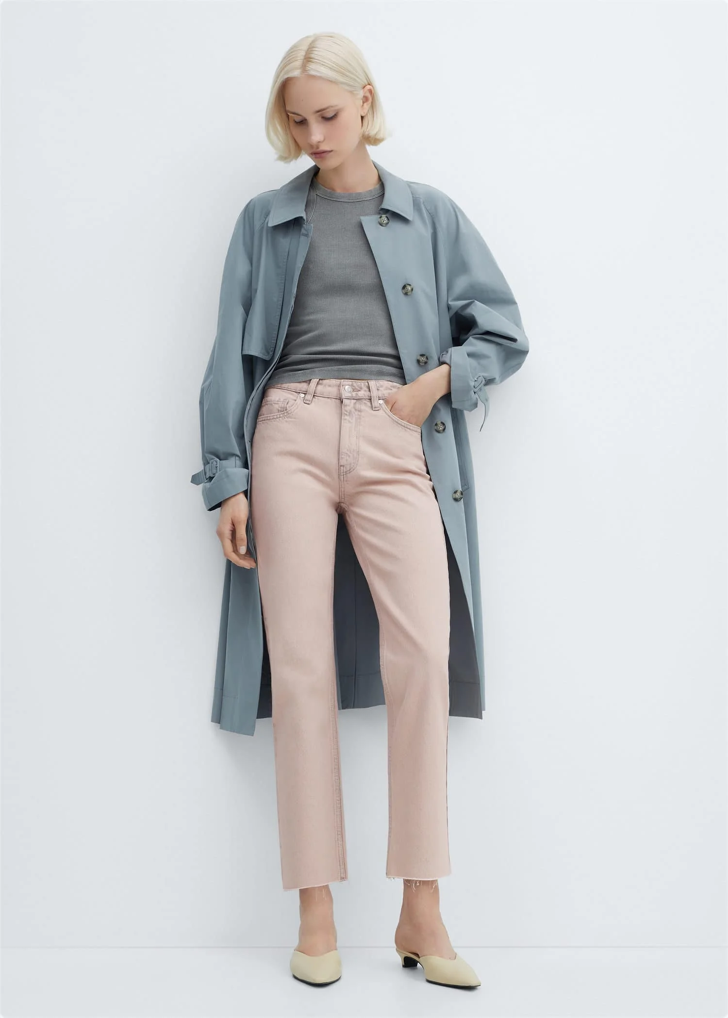 MANGO Quần Jeans Nữ Blanca
