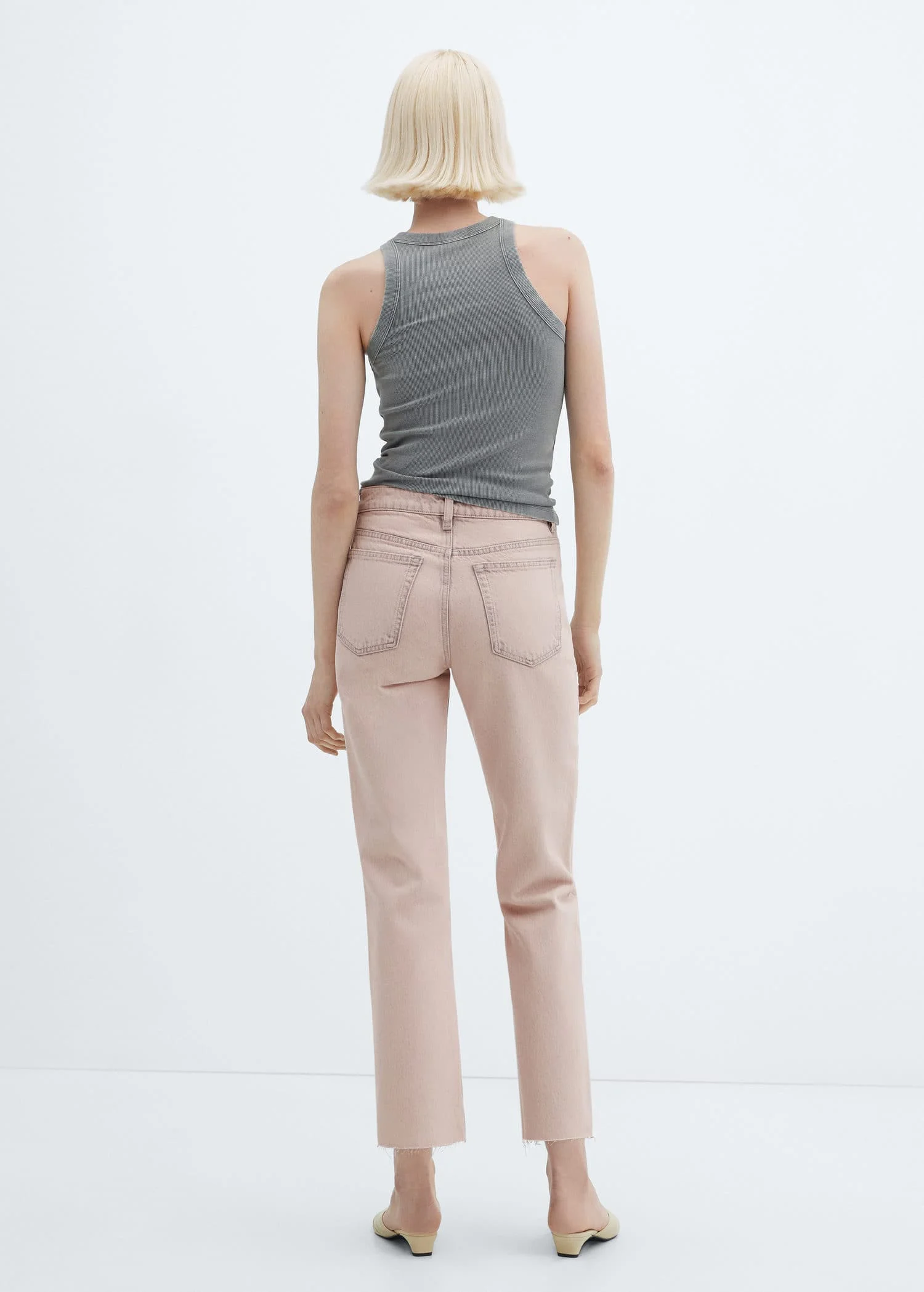 MANGO Quần Jeans Nữ Blanca