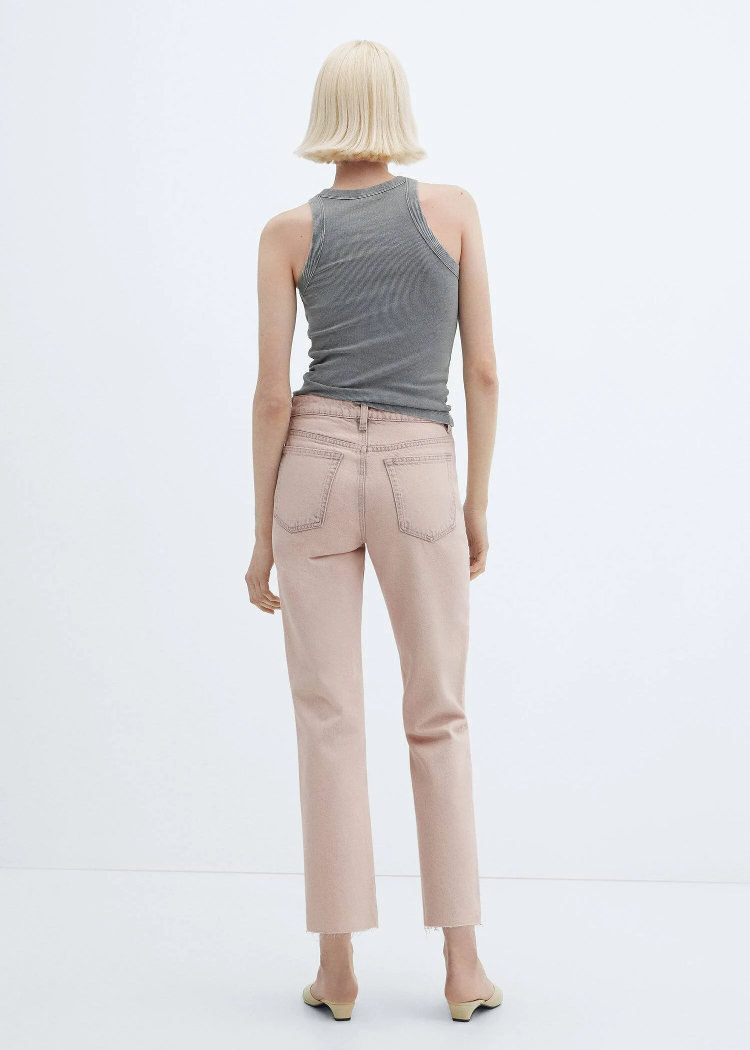 MANGO Quần Jeans Nữ Blanca