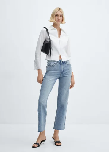 MANGO Quần Jeans Nữ Blanca