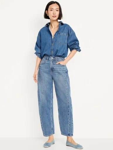 OLD NAVY Quần Jean Nữ - Barrel