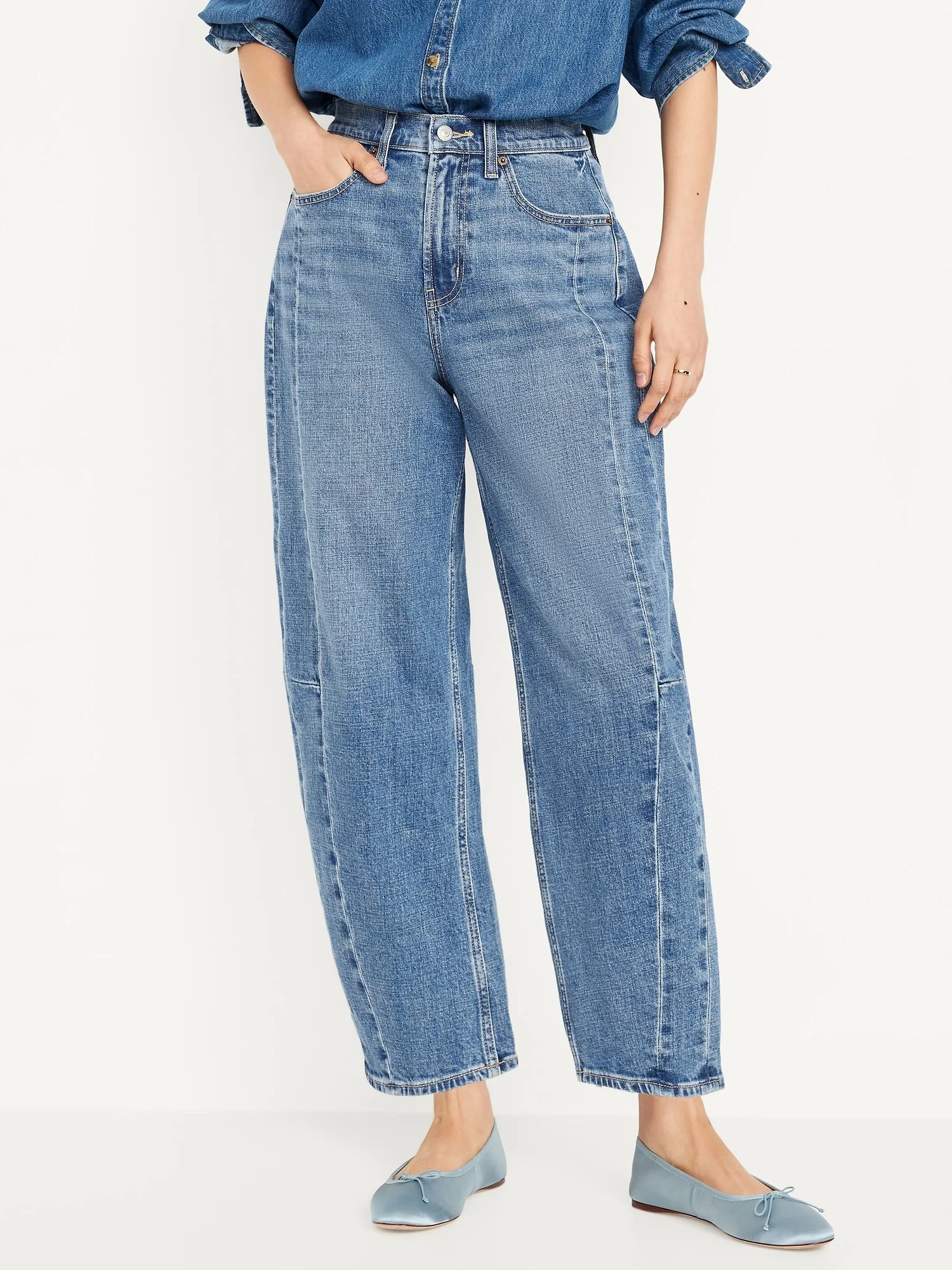 OLD NAVY Quần Jean Nữ - Barrel