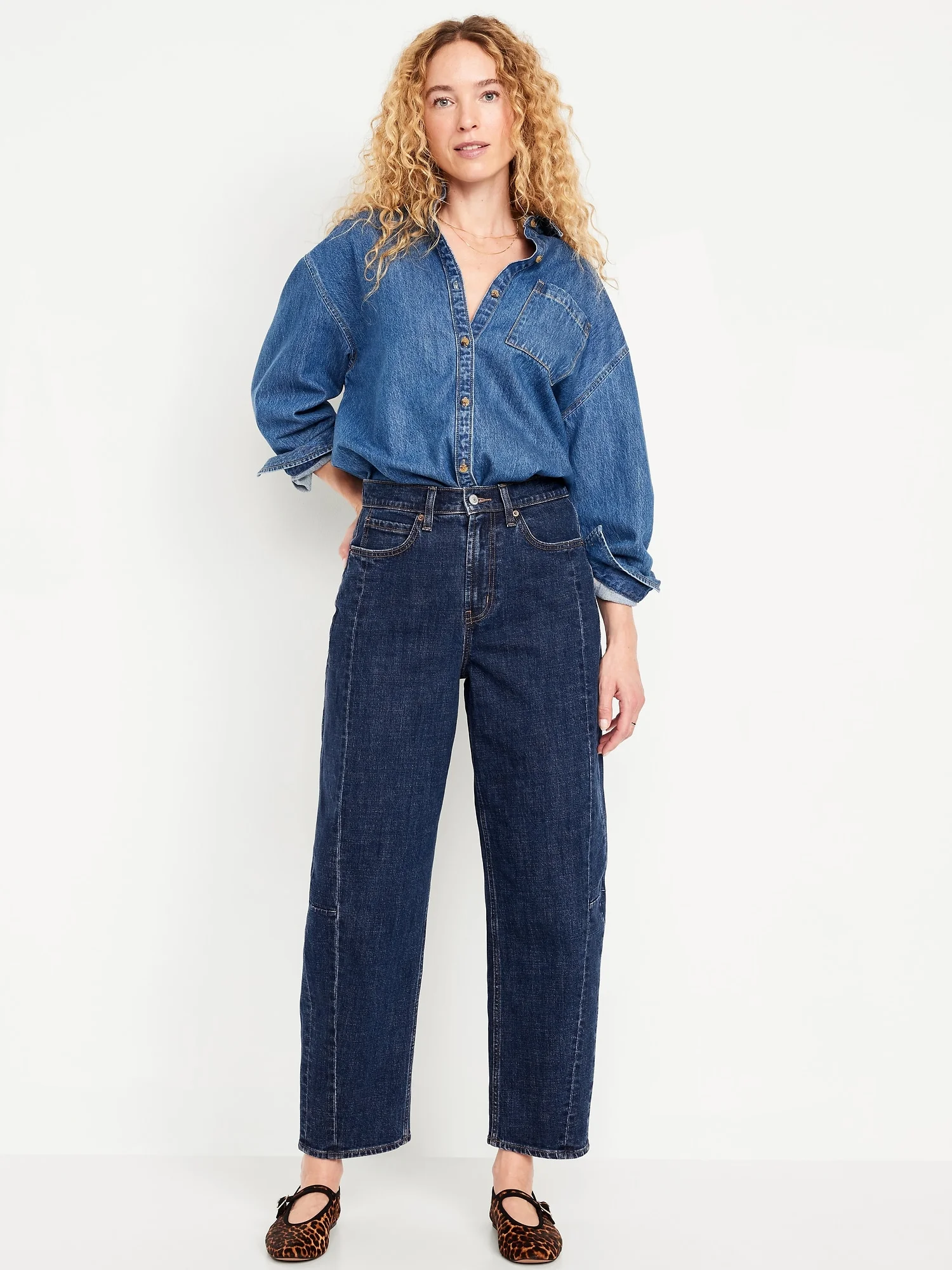 OLD NAVY Quần Jean Nữ - Barrel