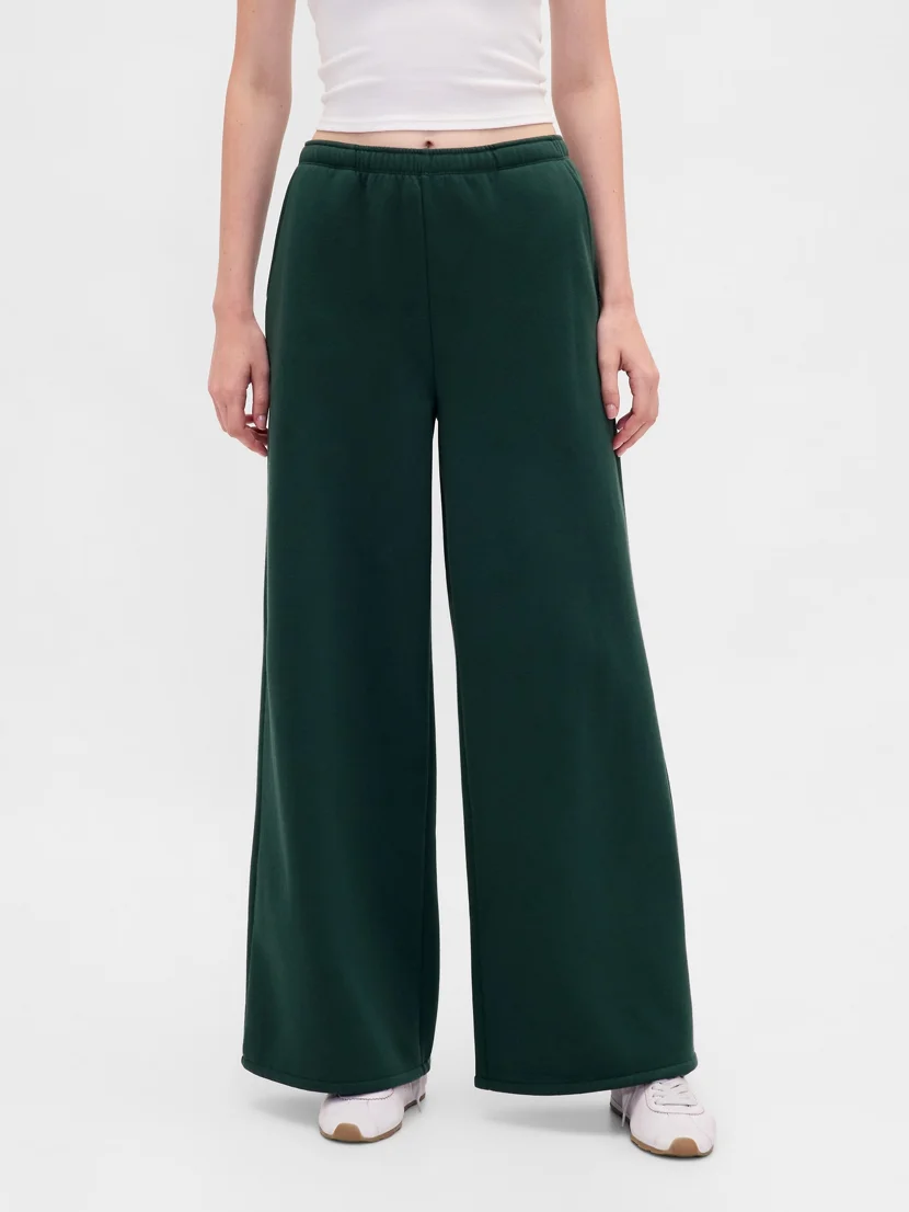 GAP Quần Dài Nỉ Nữ - Wide Leg