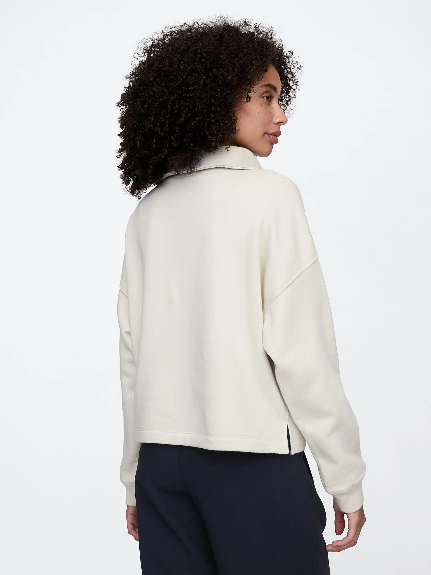GAP Áo Nữ - Oversized Half-Zip Sweatshirt
