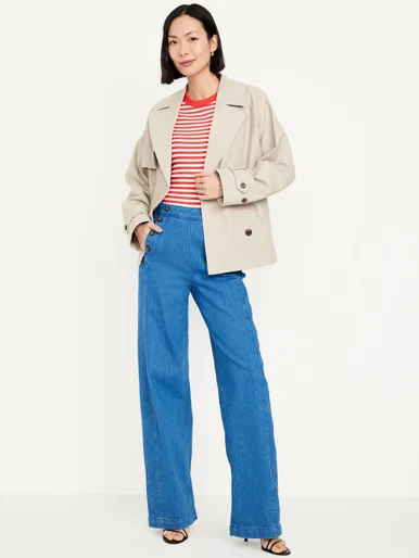 OLD NAVY Quần Jean Dài Nữ - Wide Leg
