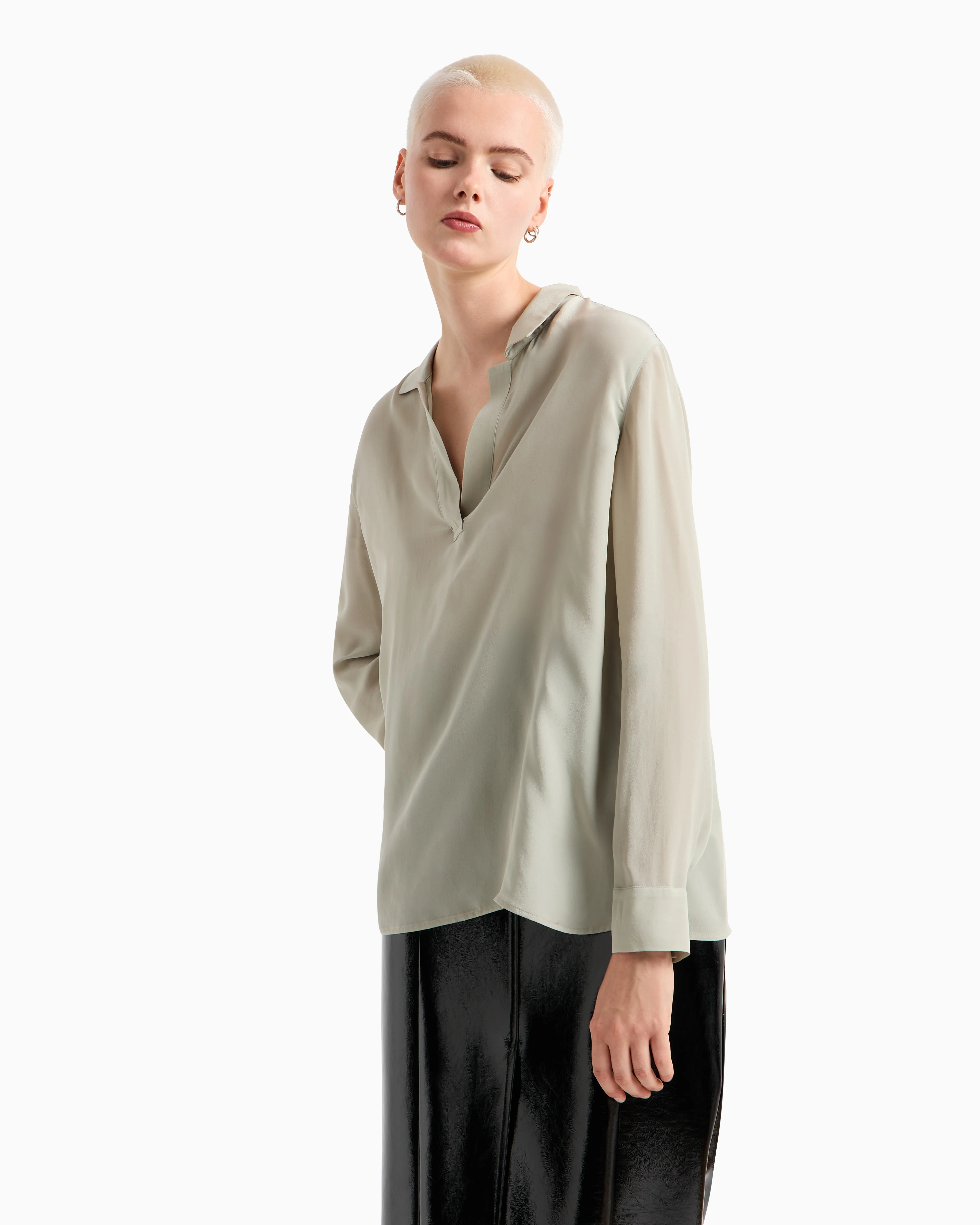 ARMANI EXCHANGE Áo Blouse Dài Tay Nữ