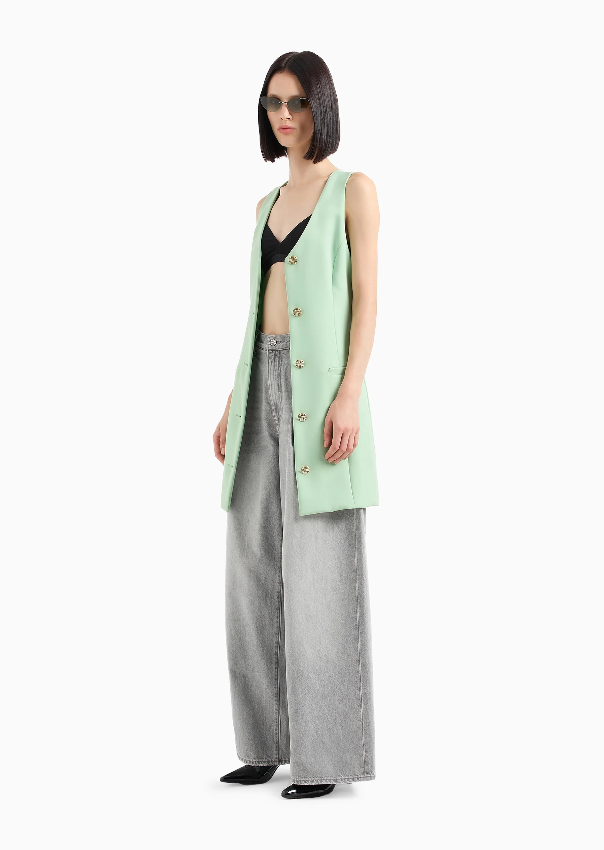 ARMANI EXCHANGE Quần Jeans Wide Leg Nữ