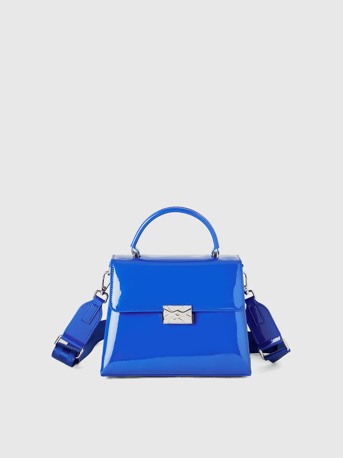UNITED COLORS OF BENETTON Túi Nữ Medium Bag In Shiny Mock Patent Leather