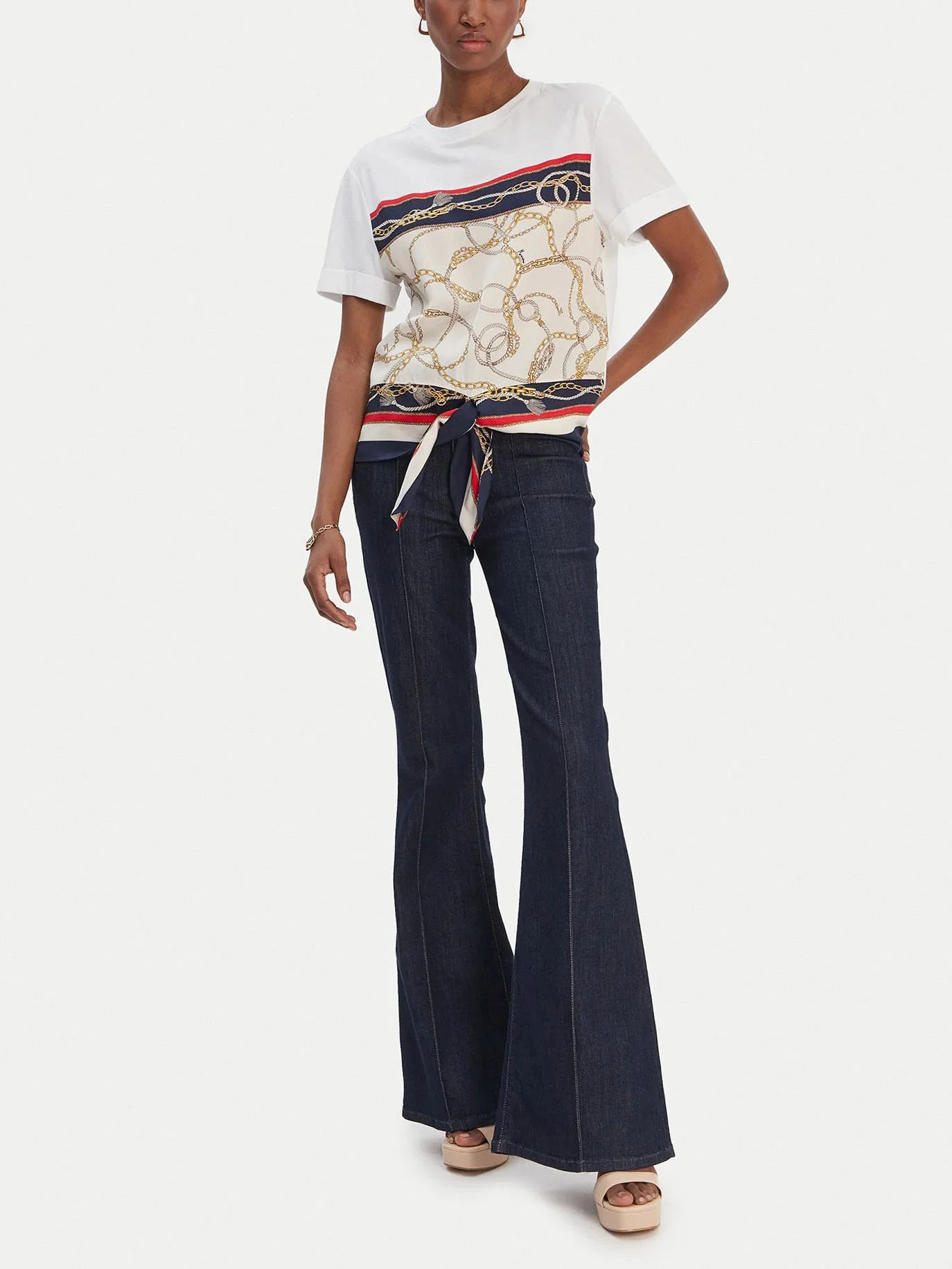 GUESS MARCIANO Áo Thun Kiểu Nữ - Kalila Knotted Tshirt