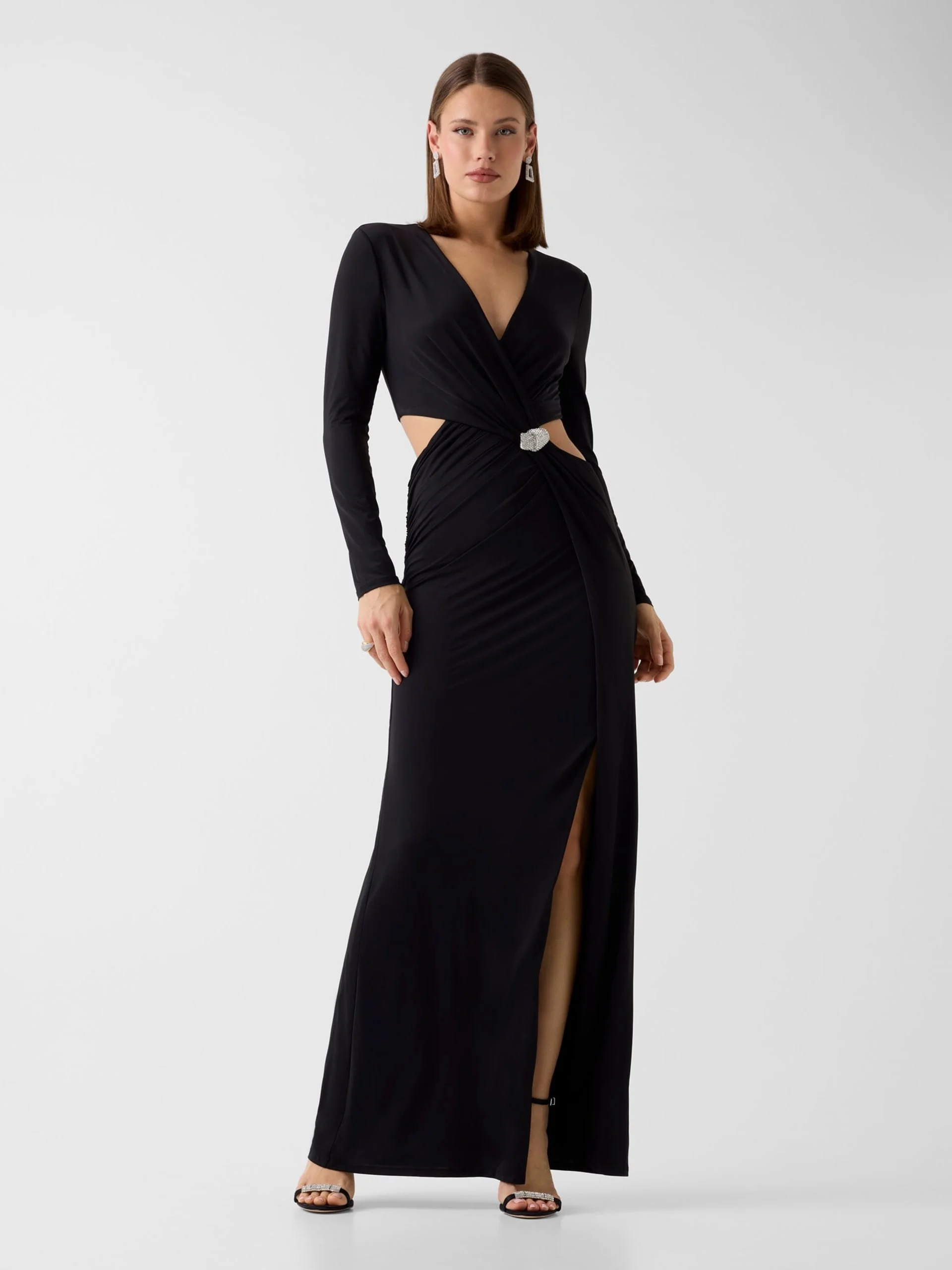 GUESS MARCIANO Đầm Nữ - Elsa Ls Maxi Dress