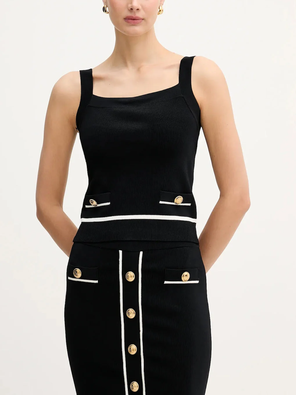 GUESS MARCIANO Áo Len Nữ - Noemi Tank Top Swtr