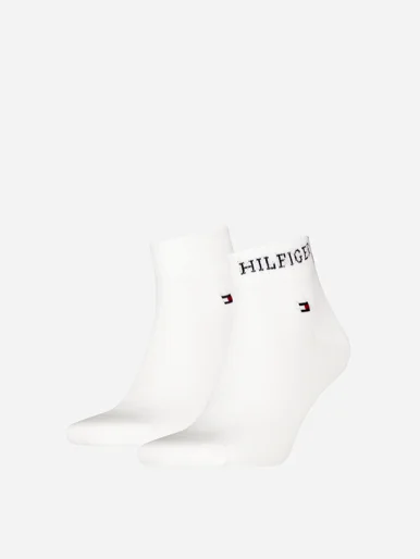 TOMMY HILFIGER Bộ 2 Đôi Vớ Nam TH Men Quarter 2P Hilfiger