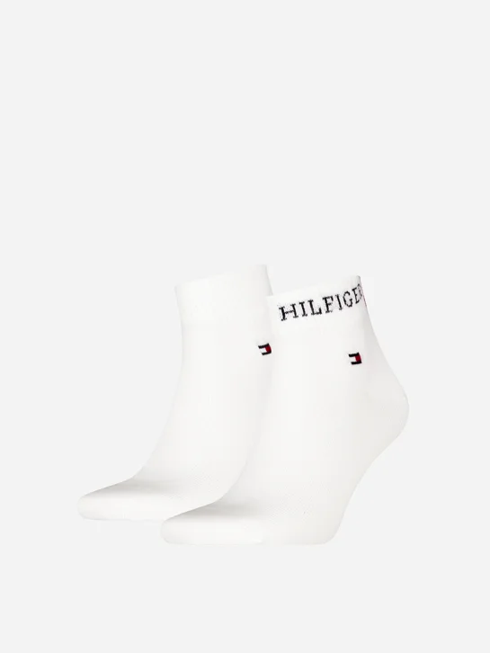 TOMMY HILFIGER Bộ 2 Đôi Vớ Nam TH Men Quarter 2P Hilfiger