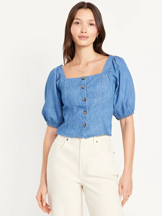 OLD NAVY Áo Kiểu Tay Ngắn Nữ