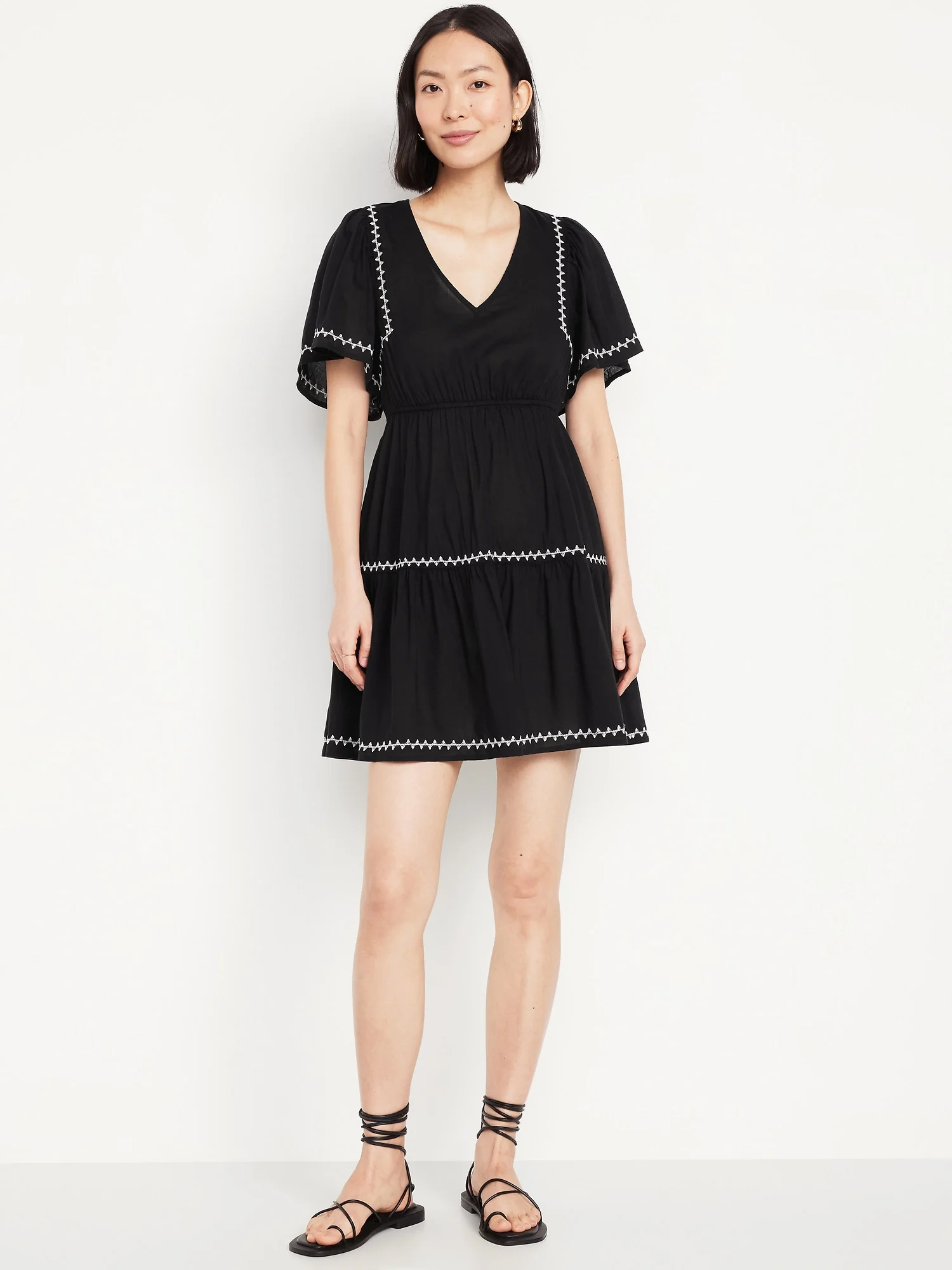 OLD NAVY Đầm Tay Ngắn Nữ